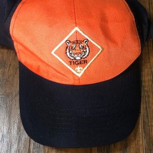 Cub Scout Tiger Hat Cap Size M/L Orange Navy NEW L